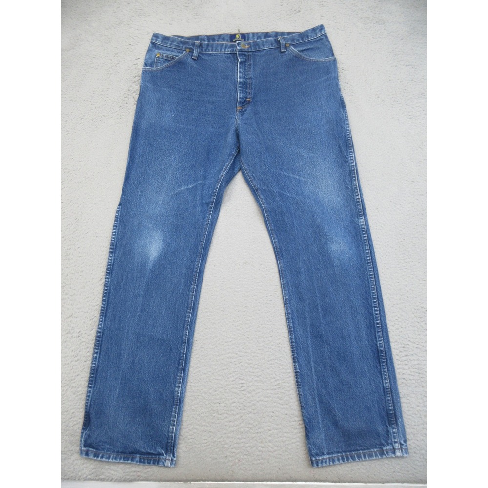Wrangler Premium Performance Cowboy Cut Regular Fit Jeans Mens 40x34 Blue 47MWZ